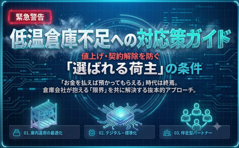 低温倉庫不足への対応策ガイド　値上げ・契約解除を防ぐ「選ばれる荷主」の条件【無料ダウンロード】